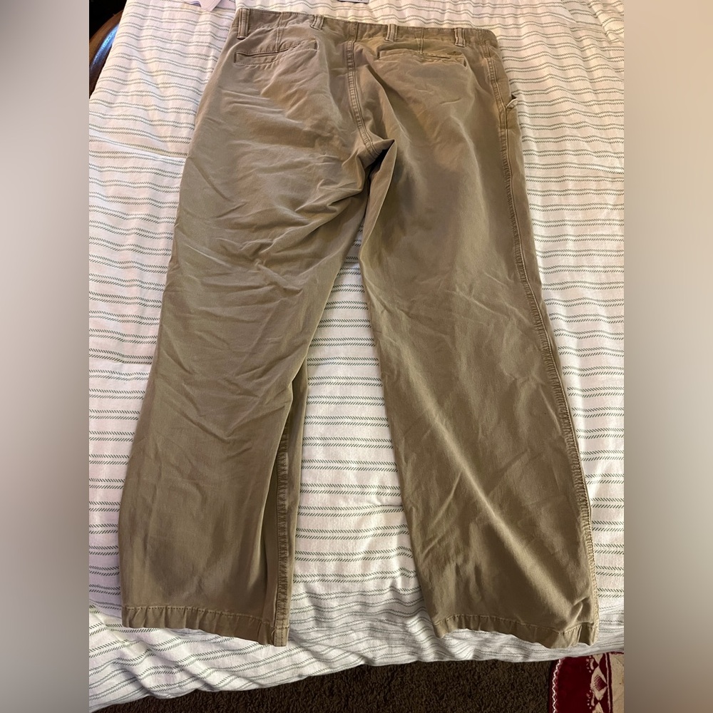 Dockers Straight Fit Tan Pants with small hole - Picture 2 of 6